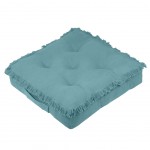 Cotton Floor Cushion Blue 45 cm