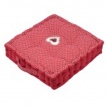 Cotton Floor Cushion 45 cm - Rouge