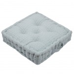Cotton Floor Cushion Blue 45 cm