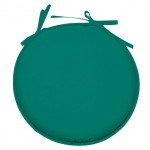 Green Polyester Round Chair Cushion