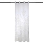Japandi white eyelet curtain 140 x 260 cm