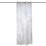 Japandi white eyelet curtain 140 x 260 cm