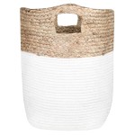 Cotton and jute basket 40 cm