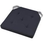 Reversible chair cushion 38 x 38 cm - Anthracite gray