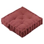 Cotton and Terracotta Cotton Gauze Floor Cushion 44 cm