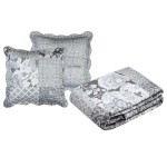 Octavia Quilted Bedspread Set with 2 Pillowcases - Size 220 x 24