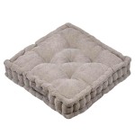 Thick Dandy Taupe Corduroy Floor Cushion