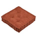Thick Dandy Terracotta Corduroy Floor Cushion