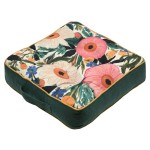 Floral Floor Cushion Green 40 cm