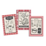 Set of 3 Bistro Tea Towels  50 x 70 cm