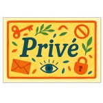 Metal door sign  private