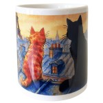 Ceramic Pencil Holder  Cats of Paris