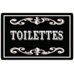 Metal Door Sign Toilets