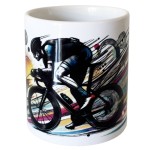 Ceramic Pencil Holder  Cycling