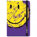 Smiley purple notebook