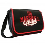 Messenger bag black and red Marshall Us