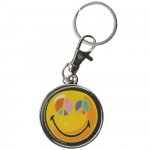 Smiley Peace and Love Keyring