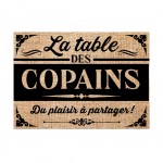 LA TABLE DES COPAINS burlap placemat
