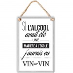 Relief hanging plate - Si l'alcool.. 30 cm
