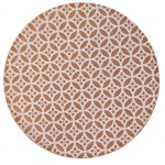 Yellow and White Cement Tile Round Placemat