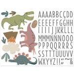 Children's wall sticker with name - Dinosaurs