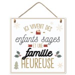Christmas Hanging plate - Famille heureuse
