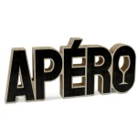Decorative word to ask in wood - Apéro