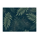 Green and gold foliage placemat