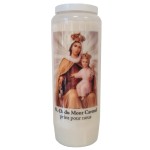 Novena Candle to Our Lady of Mount Carmel