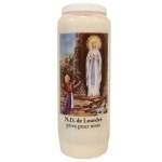 Novena Candle to Our Lady of Lourdes