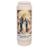 Miraculous Virgin prayer candle - Novena