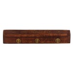 Wooden incense holder box - tree of life