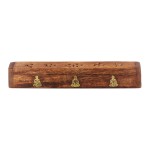 Wooden incense holder box - Buddha