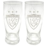 Set of 2 beer glasses Rugby Club Toulonnais