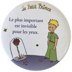 Round magnet the little prince and the rose 5.5 cm