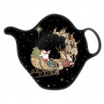 Santa's sleigh saucer for tea bag