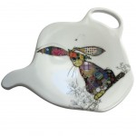Jane Crowther Bug Art Ziggy Rabbit saucer for tea bag