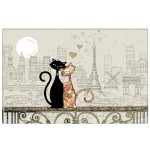 Placemat Cats in Love Paris