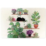 Placemat Kiub - Bug Art - Cat surrounded by plants