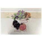 Cat and ball of yarn placemat by Kiub