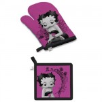 Betty Boop potholder and glove set