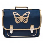Schoolbag Caramel and cie - Blue butterfly
