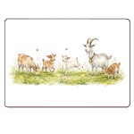 Cbkr�ation Goats Glass Cutting Board 28.5 � 20 cm
