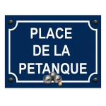Metal sign �Place de la P�tanque� � Wall decoration
