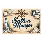 Dining Room Sign 20 x 15 cm Aluminium Coastal Seaside Decor