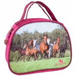 Vanity bag printed Running Horses