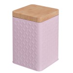 Metal tea box - Pink