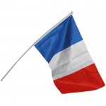 French flag with stick 45 x 30 cm
