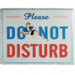 Please Do Not Disturb metal plate 40 x 30 cm