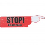 Stop wooden plate 69 x 17 cm